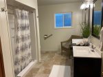 Large over sized handicap accessible bathroom on the main level  